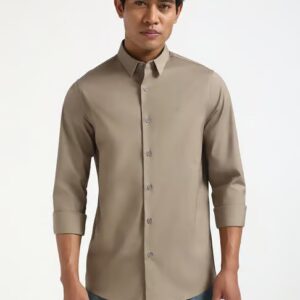 Calvin Klein Jeans Brindle Cotton Slim Fit Shirt